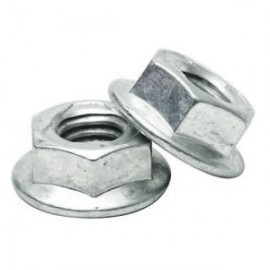 Steel Flanged Nuts 8mm Bzp (200)