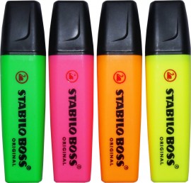 Stabilo Boss Highlighter Pens (pack of 4)