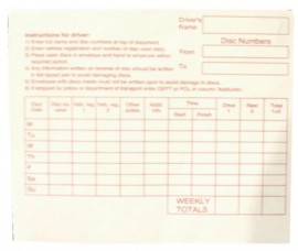 Pack of Tachograph Envelopes (100)