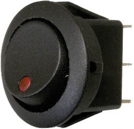 Rocker Switch 16A - Red - LOWER LED