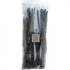 200 Black Cable Ties - Assorted Sizes