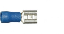 Blue Female Spade 6.3mm (crimps terminals)