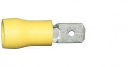 Yellow Tab (male) 6.3mm (crimps terminals)